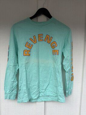 Drake OVO Revenge Summer Sixteen Tour Sea Green Long Sleeve Sz S Rap Hip Hop